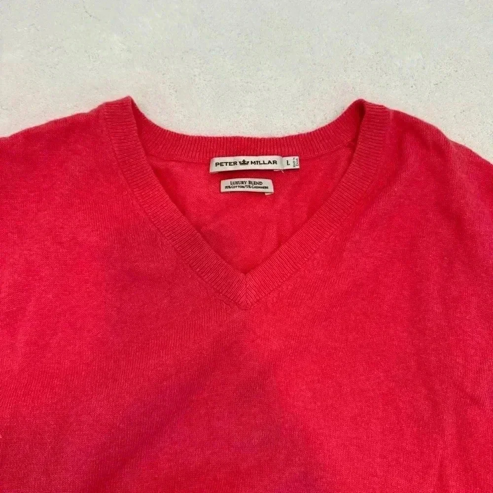 Peter Millar Sweater Vest Mens L  V neck